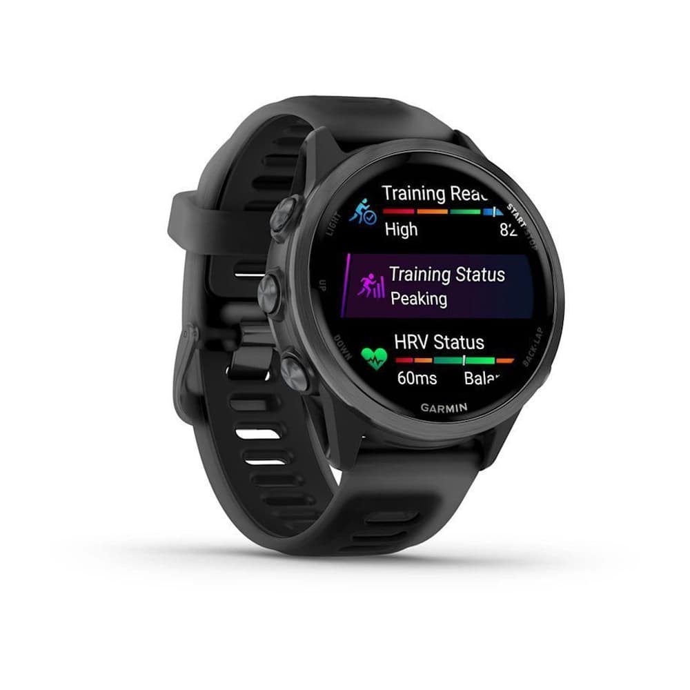 Garmin Forerunner 570 Slate Grey Aluminium with Translucent Black/Black Band — фото 5