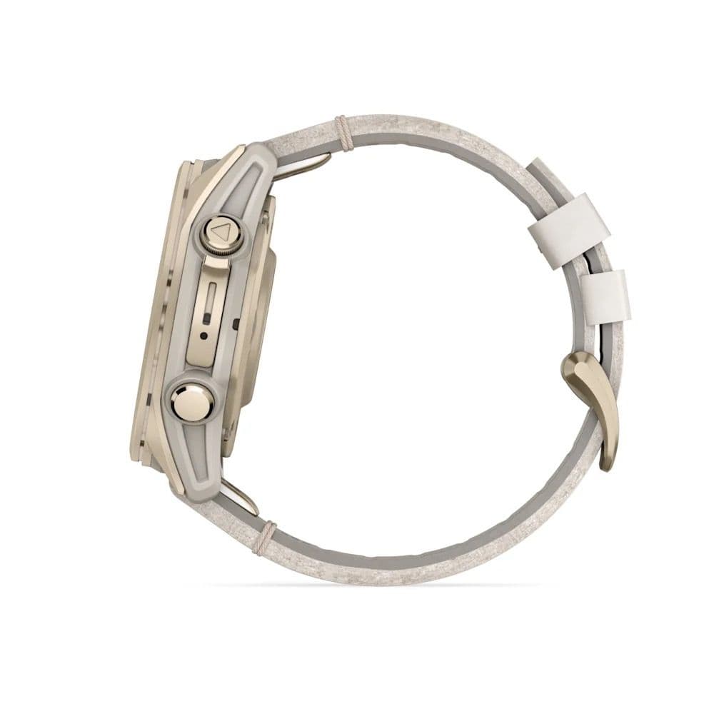 Garmin Fenix 8 43mm AMOLED — Sftgldss Foggryleatherbnd — фото 4