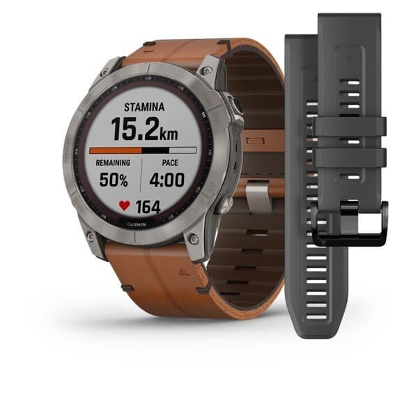 Garmin Fenix 7x Sapphire SOLAR — Titanovyy Chernyy