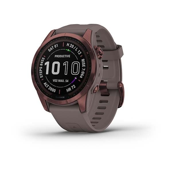 Garmin Fenix 7s Sapphire SOLAR — Titanovyy Temno