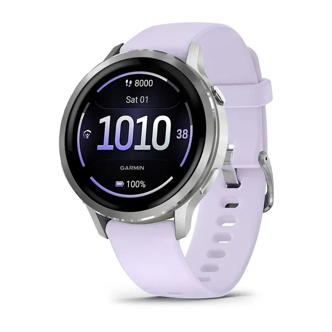 Garmin Venu 4 41mm — Serebristyy Silikonovym