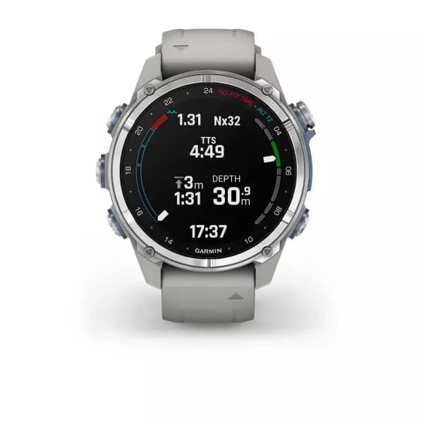 Garmin Descent Mk3 – Bronze PVD titanium with French grey silicone band — фото 2