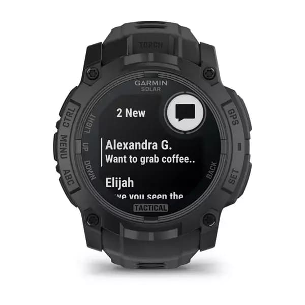 GARMIN Instinct 3 Tactical Edition (Black with Black Band) - SOLAR 50 mm — фото 2