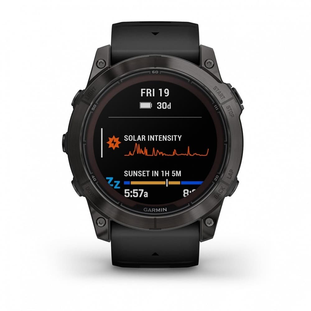 GARMIN Fenix 7X Pro Sapphire (Carbon Gray DLC Titanium with Black) - SOLAR (51 mm) — фото 2