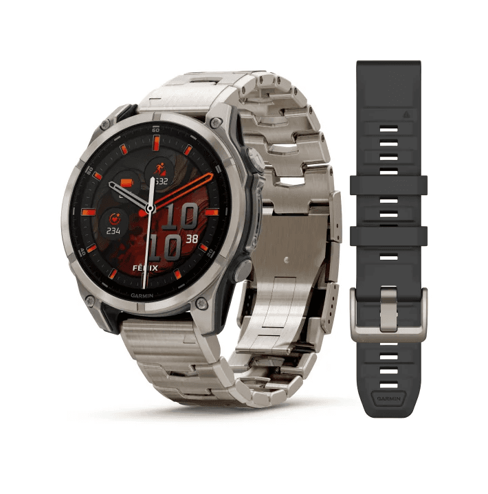 GARMIN Fenix 8 (Sapphire, Titanium with Vented titanium bracelet) - AMOLED