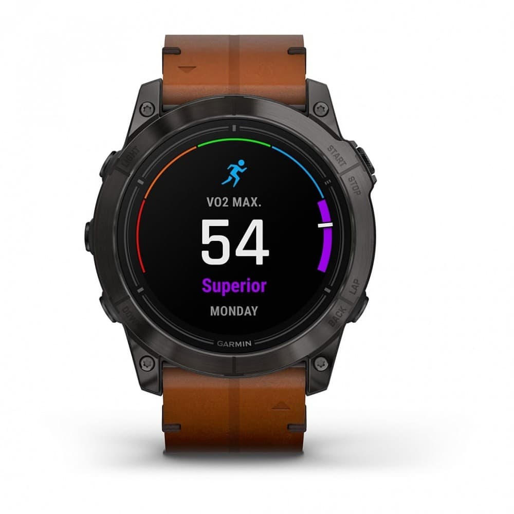 GARMIN Epix Pro Gen 2 Sapphire (Carbon Grey DLC Titanium with Chestnut Leather) — фото 2