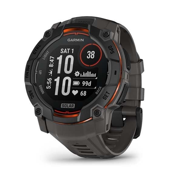 GARMIN Instinct 3 (Black with Charcoal Band) - SOLAR 50 mm — купить Garmin в Москве