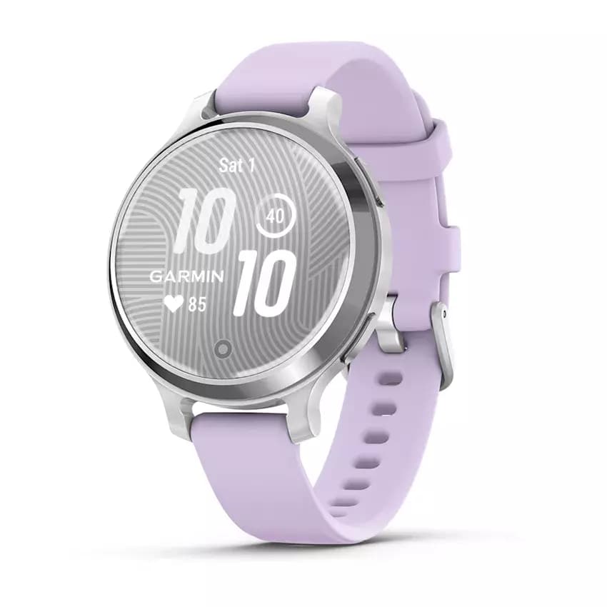 GARMIN Lily 2 Active (Silver with Purple Jasmine Silicone) — купить Garmin в Москве