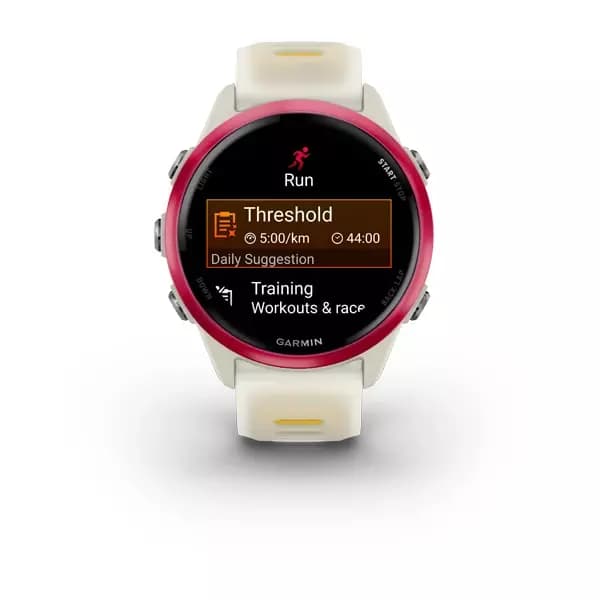 GARMIN Forerunner 570 Raspberry Aluminium with Translucent Bone/Mango Band - 42 mm — фото 2