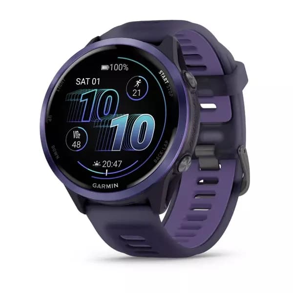 GARMIN Forerunner 570 Indigo Aluminium with Translucent Imperial Purple/Indigo Band - 47 mm — купить Garmin в Москве
