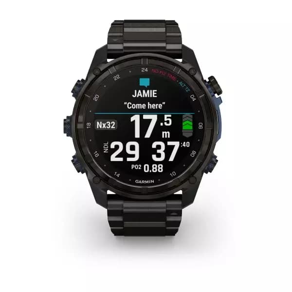 Garmin Descent Mk3i – Carbon Grey DLC Titanium with DLC Titanium Band and Descent T2 Transceiver — фото 2