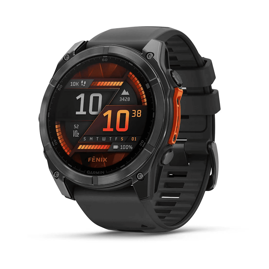 Garmin Fenix 8 (Slate grey with Black silicone band) - AMOLED — купить Garmin в Москве