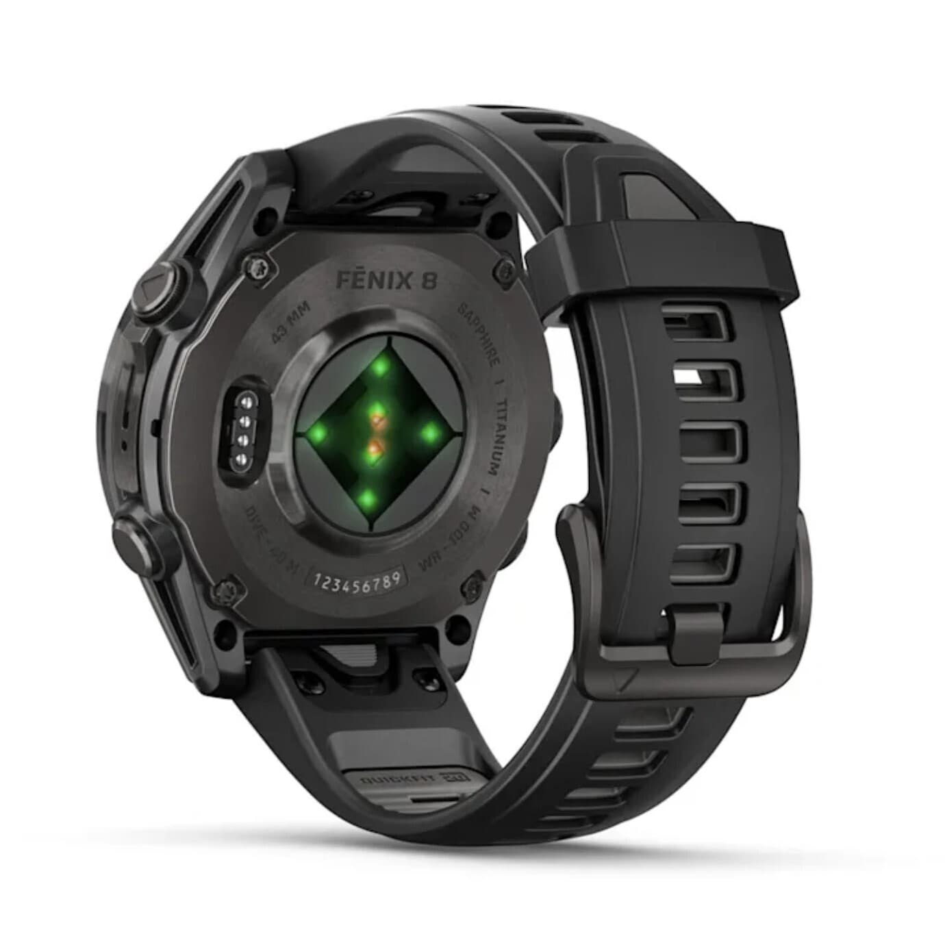 Garmin Fenix 8 43mm AMOLED — Crbngry Blk — фото 6