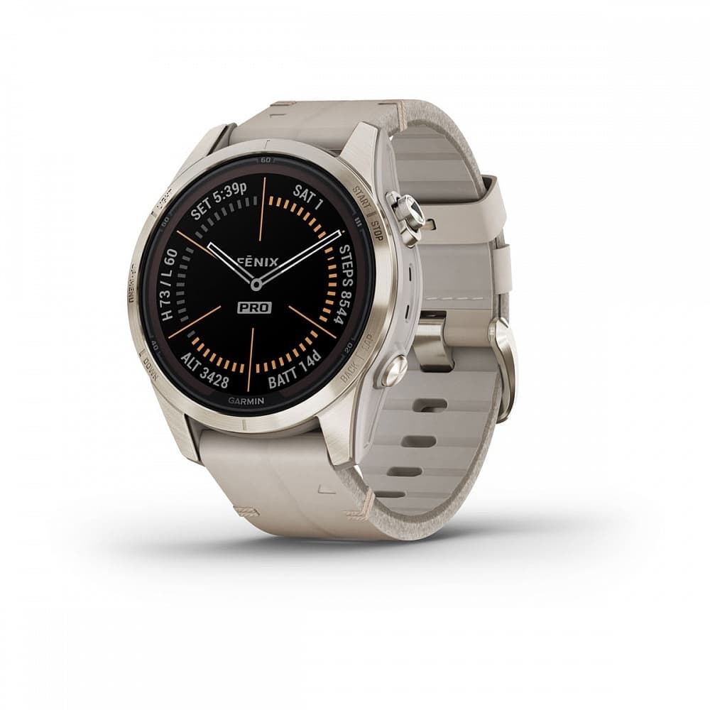 Garmin Fenix 7s Pro SOLAR — Sft Gld