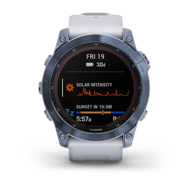 Garmin Fenix 7x Sapphire SOLAR — Titanovyy Siniy — фото 2