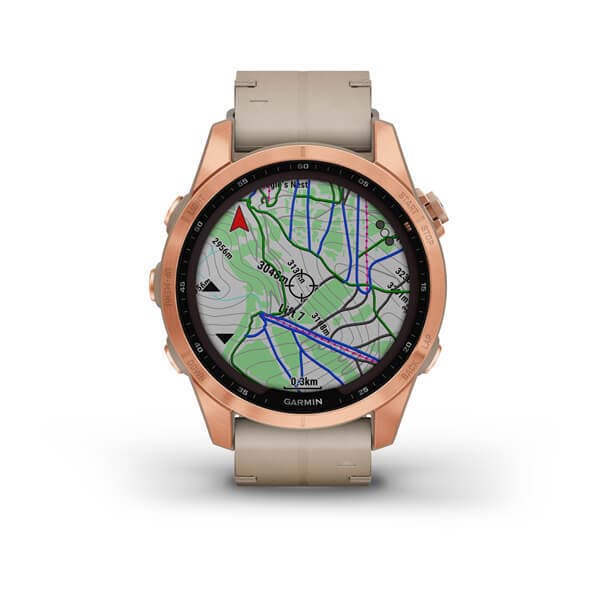 Garmin Fenix 7s Sapphire SOLAR — Titanovyy Tsveta — фото 3