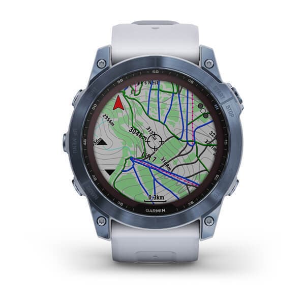 Garmin Fenix 7x Sapphire SOLAR — Titanovyy Siniy — фото 8