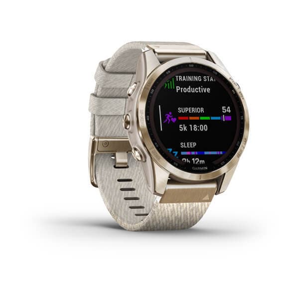 Garmin Fenix 7s Sapphire SOLAR — Titanovyy Kremovyy — фото 2