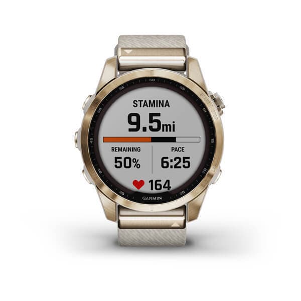 Garmin Fenix 7s Sapphire SOLAR — Titanovyy Kremovyy — фото 5