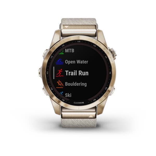 Garmin Fenix 7s Sapphire SOLAR — Titanovyy Kremovyy — фото 6