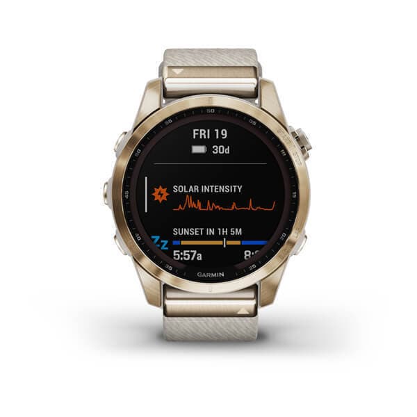 Garmin Fenix 7s Sapphire SOLAR — Titanovyy Kremovyy — фото 8