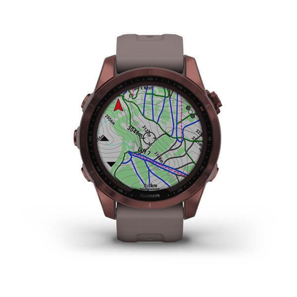 Garmin Fenix 7s Sapphire SOLAR — Titanovyy Temno — фото 3