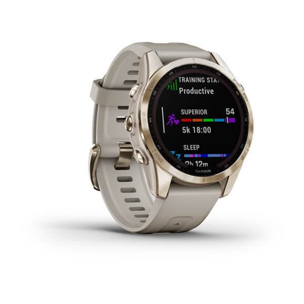 Garmin Fenix 7s Sapphire SOLAR — Titanovyy Kremovo — фото 3