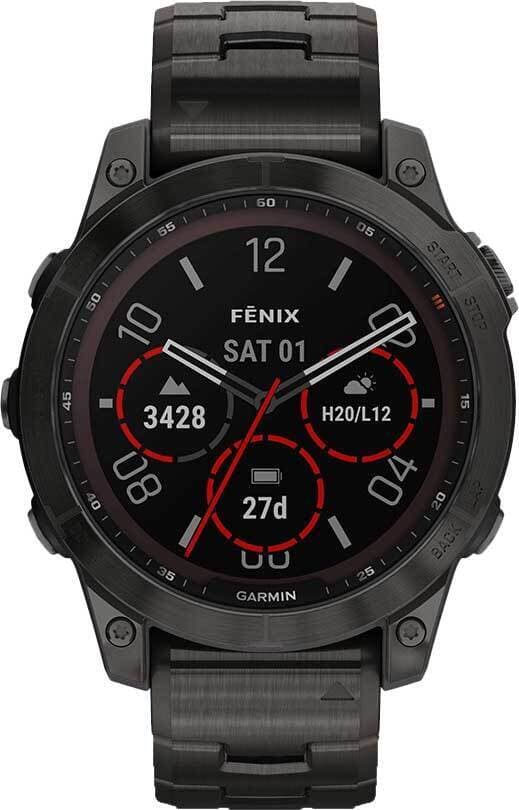 Garmin Fenix 7 Sapphire SOLAR — Titanovyy Ugolno — фото 3
