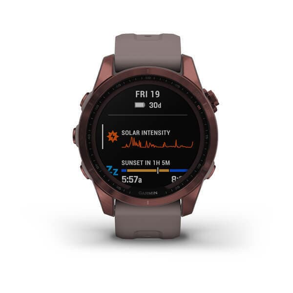 Garmin Fenix 7s Sapphire SOLAR — Titanovyy Temno — фото 8