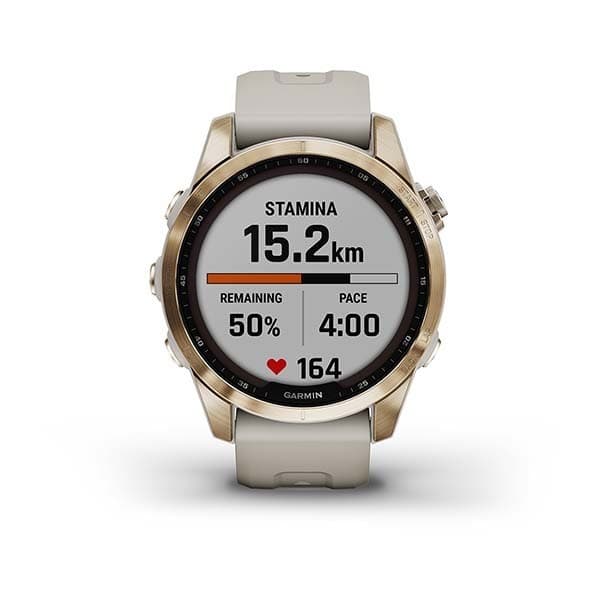 Garmin Fenix 7s Sapphire SOLAR — Titanovyy Kremovo — фото 7