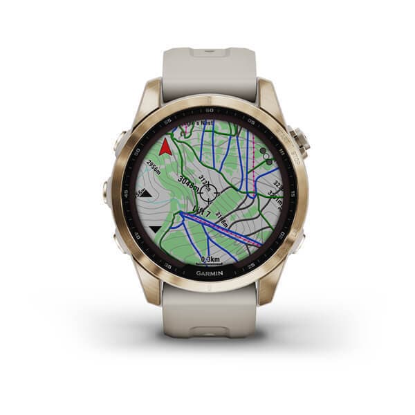 Garmin Fenix 7s Sapphire SOLAR — Titanovyy Kremovo — фото 8