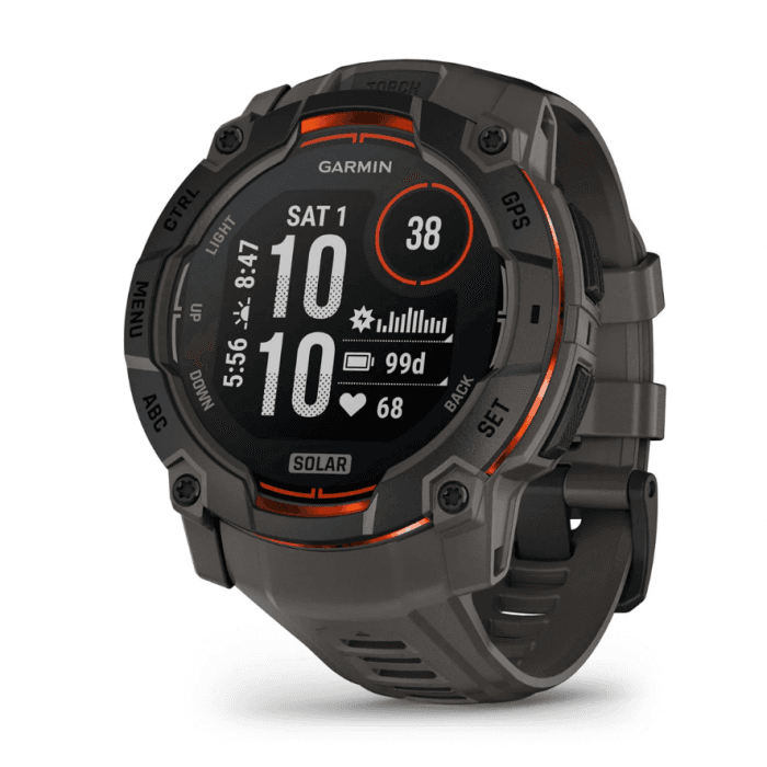 Garmin Instinct 3 50mm SOLAR — Black Charcoal
