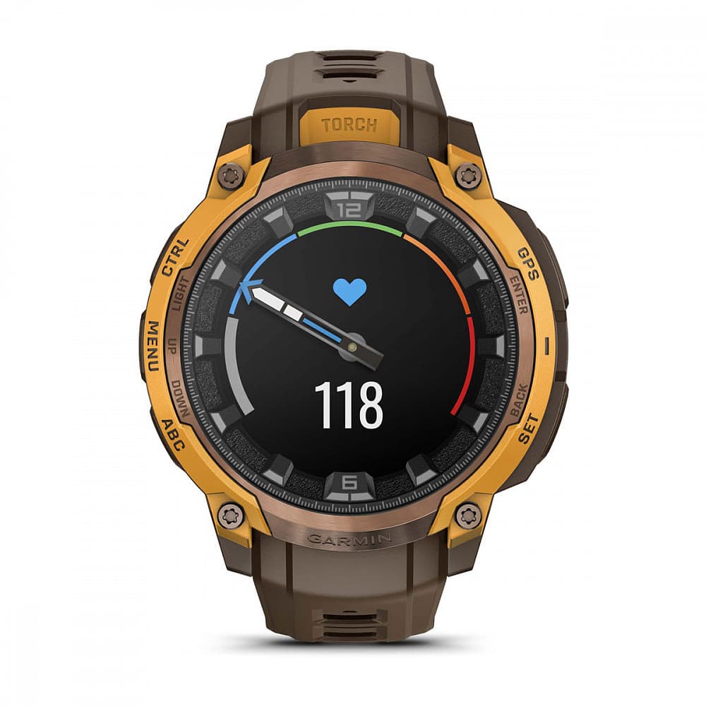 Garmin Instinct Crossover AMOLED — Bronze Sunburstcocoa — фото 3