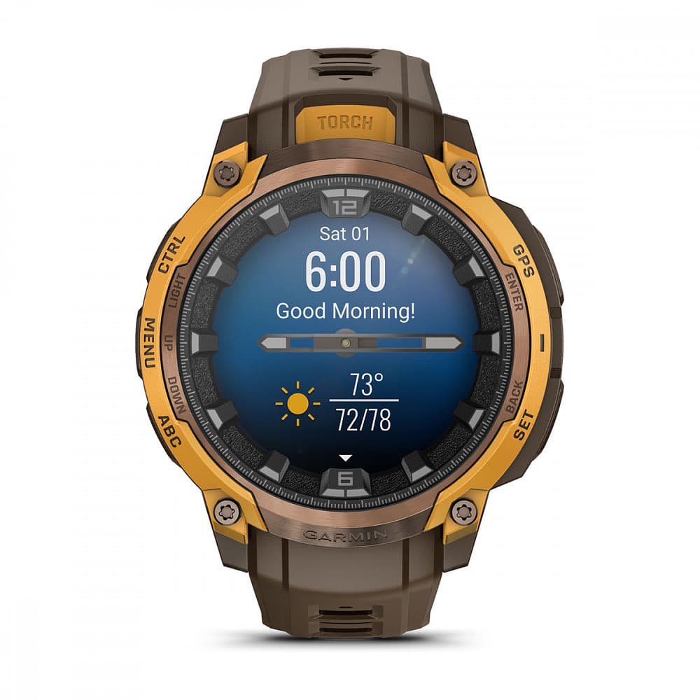 Garmin Instinct Crossover AMOLED — Bronze Sunburstcocoa — фото 7