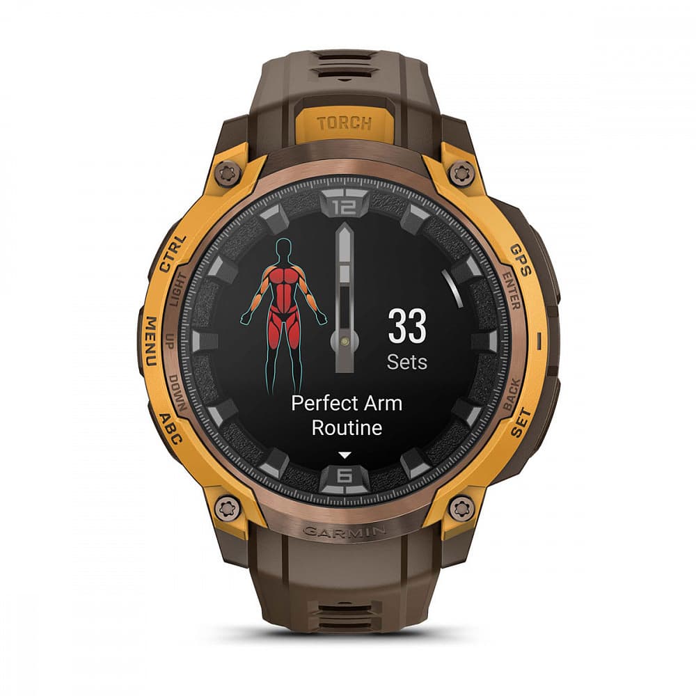 Garmin Instinct Crossover AMOLED — Bronze Sunburstcocoa — фото 8