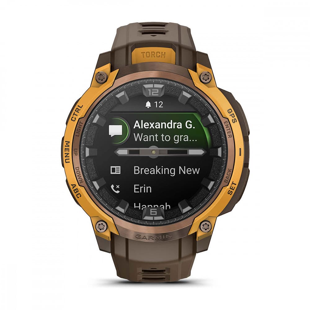 Garmin Instinct Crossover AMOLED — Bronze Sunburstcocoa — фото 9