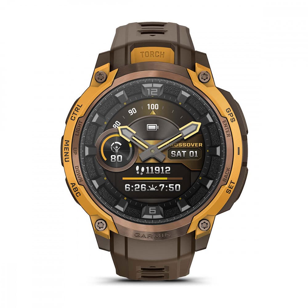 Garmin Instinct Crossover AMOLED — Bronze Sunburstcocoa — фото 6