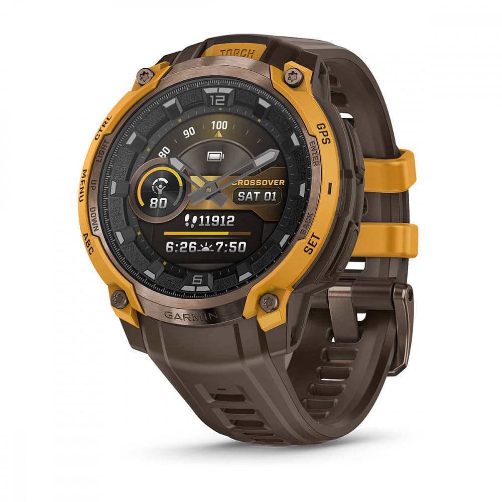 Garmin Instinct Crossover AMOLED — Bronze Sunburstcocoa