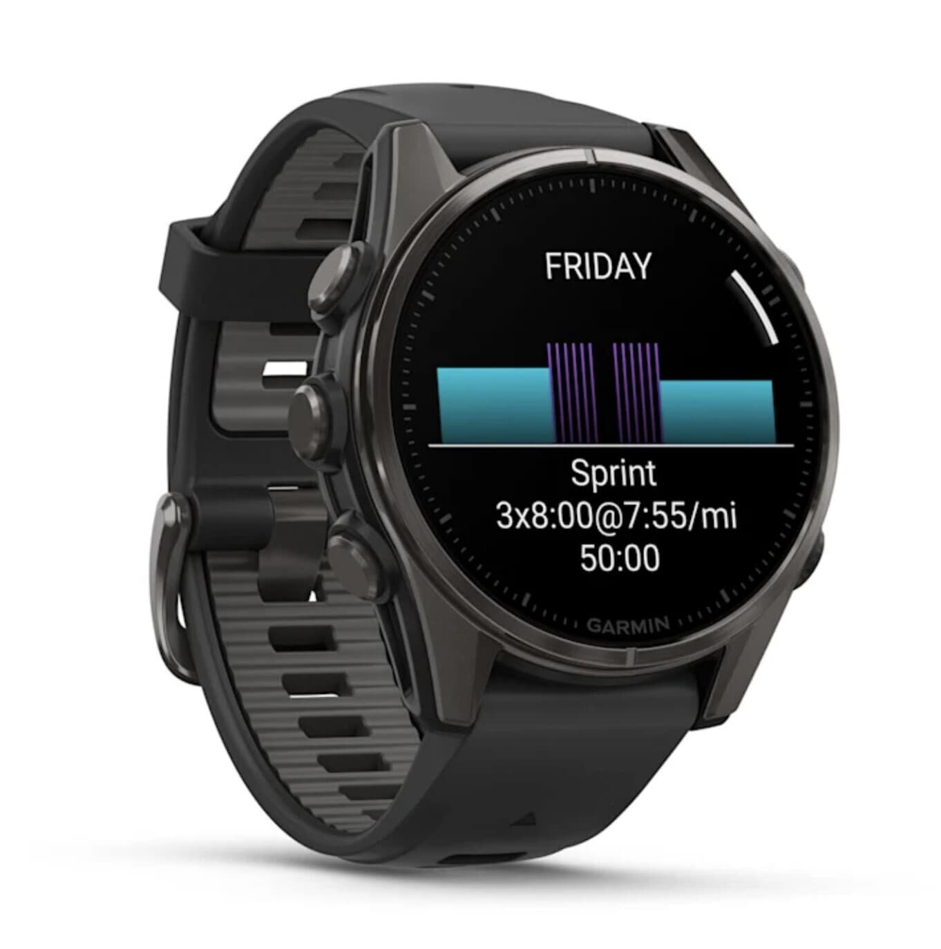 Garmin Fenix 8 43mm AMOLED — Crbngry Blk — фото 3