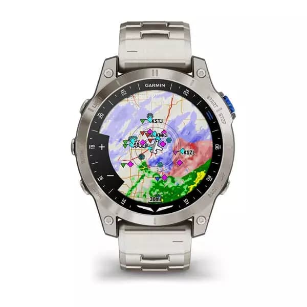 GARMIN D2 Mach 1 - 47 mm AMOLED Titanium Bracelet — фото 2
