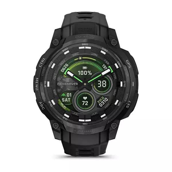 GARMIN Instinct Crossover Tactical Edition (Black) - AMOLED, 47 mm — фото 2